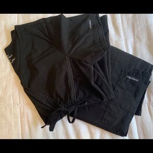 Petite Maternity Scrub set Cherokee Color Black